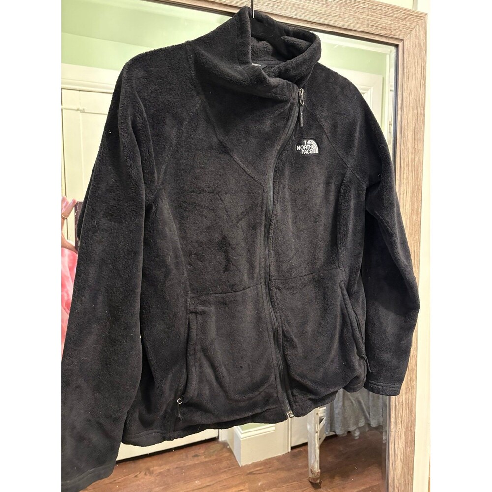North face size M medium Osito fleece asymmetrical jacket coat